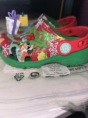 Disney Christmas Crocs Dtp Classic Christmas Kids Size C9 New With Tags