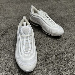 Nike Air Max 97 Triple White Metallic Silver 921522-104 Youth GS 7Y WO’s 8.5