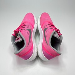 Nike Free RN (GS) Pink Burst Gray Athletic Running Shoes 833993-600 Youth Size 7
