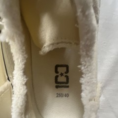 C01 Canvas Low Top Lace-Up Sneakers Beige/White US 9 Rubber Sole