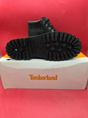 Size 7 Juniors- Timberland Stone Street Mid LC Waterproof CH Black Nubuck TB…