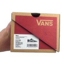 Vans Ward Low Sneakers Y5.0 Black White Classic Skate Sidestripe Retro Style
