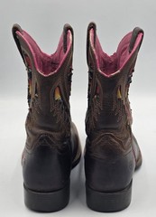Ariat Kids Quickdraw VentTEK Western Boot Distressed Brown Serape Shaft size 12
