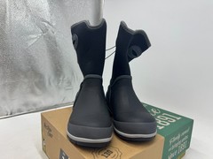 Western Chief Solid Neoprene Rain Boot Kids Black Round Toe Pull On Boots – 1