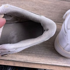 Nike Air Force 1 314193-117 Kids Triple White Leather Sneaker Shoes Size US 2 Y