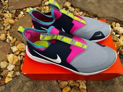 Youth Nike Sneaker AT4662-403 Flexrunner Size 6.5 Youth Pink/Blue/Gray