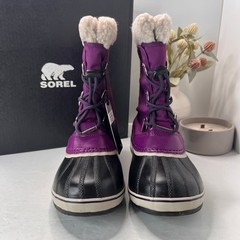 Sorel Yoot Pac TP Waterproof Boot Nylon Sherpa Wild Iris NY1962-594 Youth 6 NWD