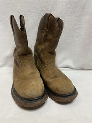 Rocky Kids Pull On Boots Original Flex Brown Leather Western Waterproof Size 1
