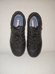 🚨 K-Swiss Classic Black Leather Low VN Varsity Shoes Sneakers Size 8.5 Women’s