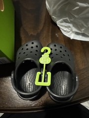 Crocs Toddler Classic Clogs Black Size C5 Lightweight Comfort Shoes NWT