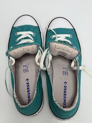 Converse Teal All-Star Madison Ox Low Top Shoes Sneakers Junior Size 6 Confetti