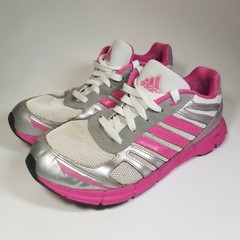 ADIDAS ADIFAST K SHOES SIZE YOUTH 6.5 PINK Silver Gray White FREE SHIPPING