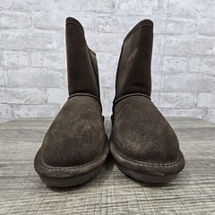 Bearpaw Winter Boots Youth Size 4 Chocolate Emma Suede Wool Blend