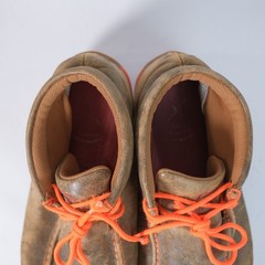 Twisted X Boots Brown Leather Chukka Driving Moc Ankle Bootie Suede Mens 12M