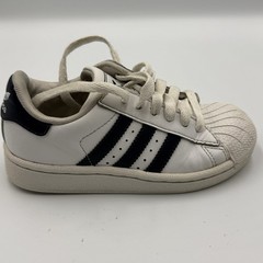 adidas Superstar Kids White Navy Shell Toe Sneakers Youth US 11K Style G99919