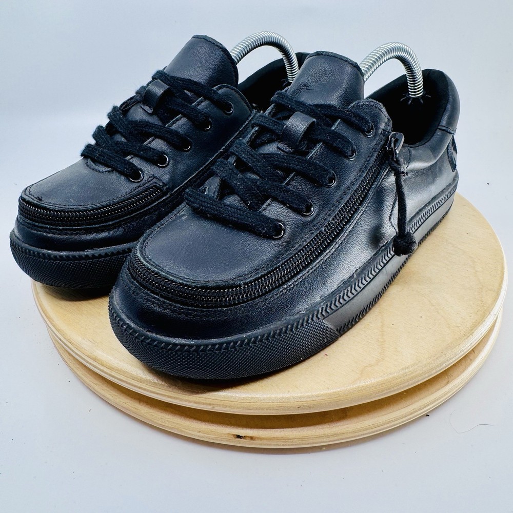Billy Classic Lace Low Sneakers Kids 3 Black Zip Orthotic Boys Girls