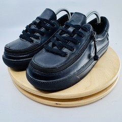 Billy Classic Lace Low Sneakers Kids 3 Black Zip Orthotic Boys Girls
