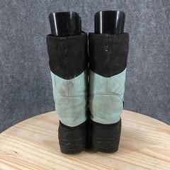 L.L. Bean Boot Children 4 Northwoods Snow Winter Hook-And-Loop Strap Black Blue
