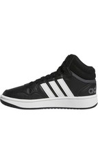 Big & Little Kid’s Adidas Hoops Mid 3.0 K Core Black/Cloud White/Grey GW0402