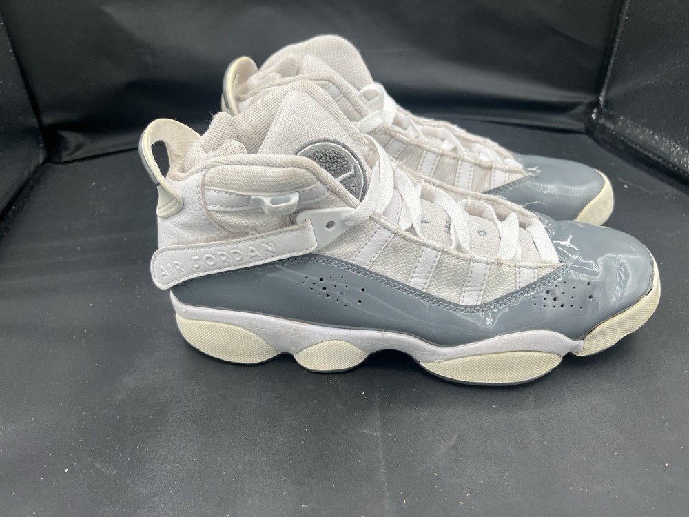 Air Jordan Jordan 6 Rings Gs Cool Grey Basketball Sneakers Size 7Y