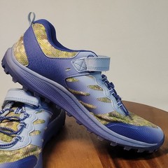 Merrell Nova 3 Sneakers Hiking Trail Shoes Camo/Purple Youth Size 7M