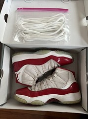 Size 6Y- Air Jordan (GS) 11 Retro „CHERRY“ 2022 – 378038 116
