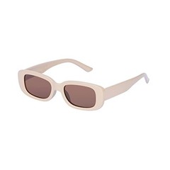 Kids Polarized Sunglasses Flexible Retro Rectangle Party Hipster Light Brown