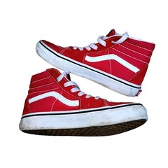 VANS SK8 HI CORE CLASSIC Youth Size 2.5 High Top Fabric & Suede Shoes Sneakers