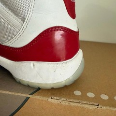 Nike Air Jordan 11 Retro “Cherry” Big Kids Sneakers 378038-116- SZ 4 Y