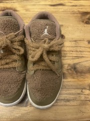 Nike Air Jordan 1 Low Utility GS Teddy Bear size 5Y DO2233-264 2021 Brown Multi