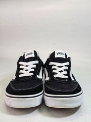 Vans Old Skool Youth Sneakers Size 7 Black White Suede Canvas Skate Shoes