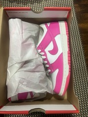 GS Nike Dunk Low ‚Laser Fuchsia‘ Sneakers FB9109-102 Sz 6 Y