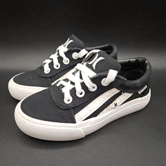 Hurley Boardy Sneaker Kids 11 Black White Skater Skateboard Canvas