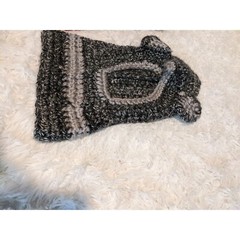 Set Of 2 Hand Knit Kids Pullover Hats With Ears