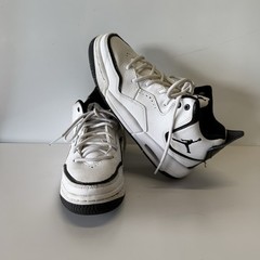 Jordan Air Jordan AR1002-100 White Black Leather Kids Sneaker 4Y EUR 36