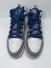 Nike Kids Mid-Top Sneakers – White, Gray & Blue Size 3y
