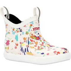 XTRATUF Paint Splatters Kids‘ Ankle Deck Shoes for Unisex Comfort