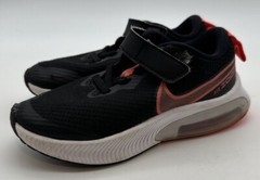 Nike Air Zoom Arcadia Black Orange Strap Running Shoes Kids Size 11.5C CK0714