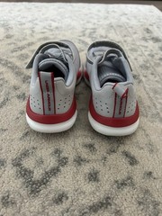 Under Armour RSY Gray Red White Athletic Mesh Sneaker Unisex Kids Size 1Y