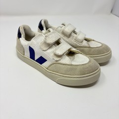 Veja Kids Unisex Sneakers Size 32 Us 1 Blue On White Tennis Shoes No Tie