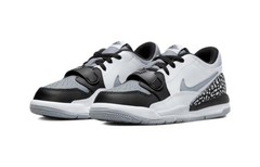 Jordan Legacy 312 Low White Black Wolf Grey PS Kids CD9055-105 New Authentic