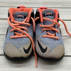 WORN Nike LeBron 7C Easter Hot Lava Sunset Glow Kids Sneakers