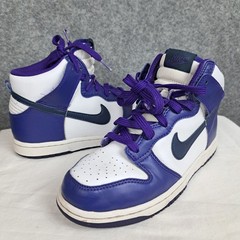 Nike Dunk High PS Size 3Y Electro Purple Navy White Sneakers Shoes DH9751-100