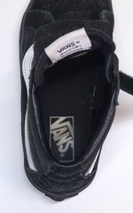 Vans Sk8-Mid V Black White Hook Loop Kids Sneakers US 13 Very Good