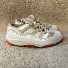 Jordan 11 Retro Low White Bright Citrus Kids Sneakers DJ4327-139 Size 10C
