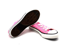 CONVERSE CHUCK TAYLOR ALL STAR 3J238 PINK WHITE CANVAS CASUAL LITTLE KIDS SHOE