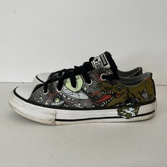 Converse All Star Junior Space UFO Lazer Dinos Dinosaurs Sneakers 665392C Size 1