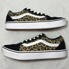 VANS Old Skool Leopard Print Youth 5.5Y Comfy Cush Unisex Sneakers Skate Shoes