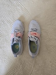 Nike Flex Runner Unisex Kids Low Top Mesh Sneakers Gray/Pink/Red US 6.5