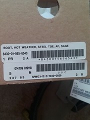 BOOTS HOT WEATHER Steel Toe Sage Size 5 Genuine Leather Upper Tactical KIDS